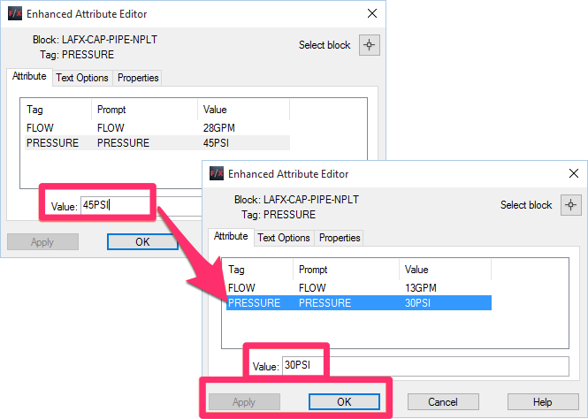 Changing cap values in the Enhanced Attribute Editor