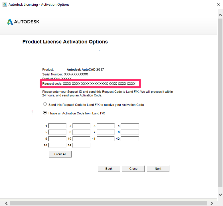 erreur d'activation de l'enregistrement autocad