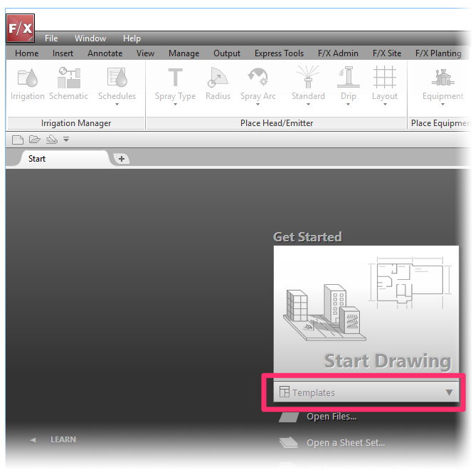 autodesk autocad 2019 design template