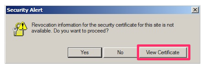 View Certificate