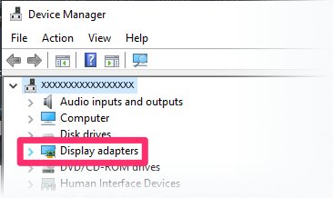 Display adapters