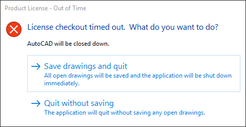 License Checkout Timed Out What Do You Want To Do Opening F X