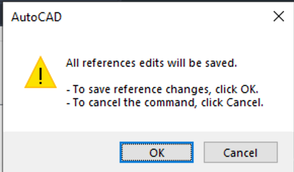All reference edits will be saved