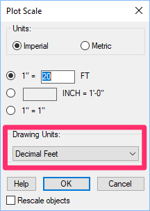 Decimal Feet