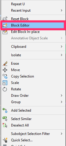 select Block Editor