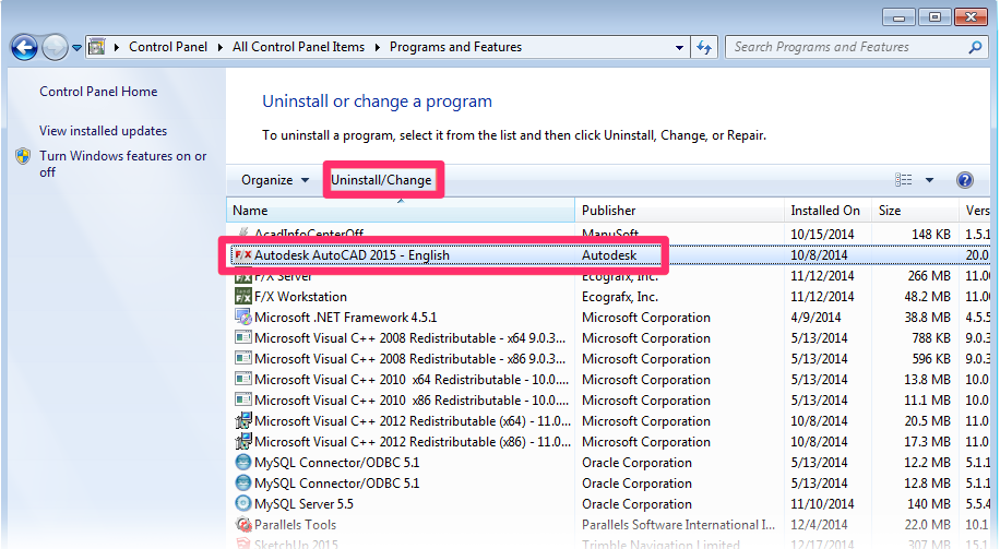 Uninstall Reinstall F X Cad Or Autocad