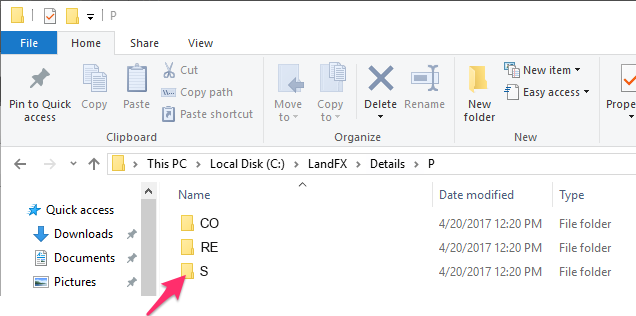 Folder containing missing details present in correct location in library