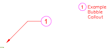 Bubble Callout and schedule appearing correctly with numbers