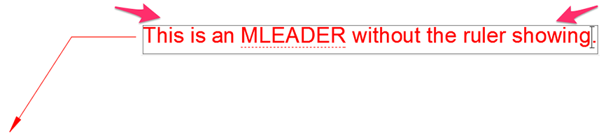 MText without rulers or arrows to adjust width