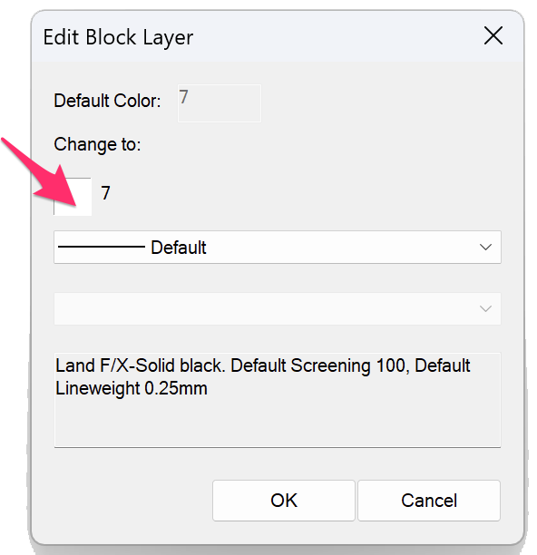 Edit Block Layer dialog box