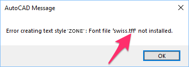 Font with TFF file extension
