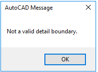 Not a valid detail boundary