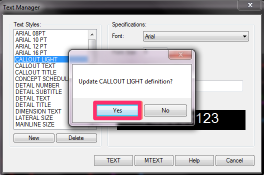 Callout Light prompt