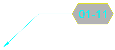 RefNote callout with hexagonal style