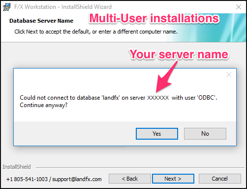 Multi-User server name, example