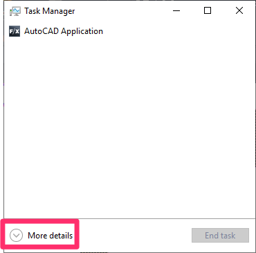 Task MAnager, More details option