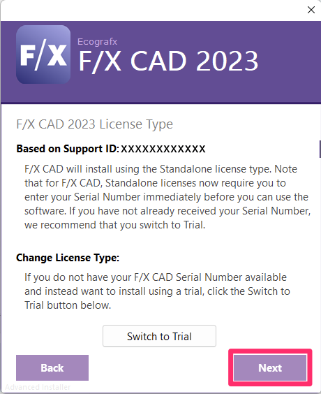 Land F/X License Type: Standalone