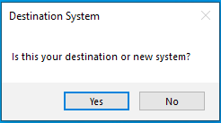Is this your destination or new system message