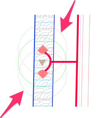 Coverage radius for head now has correct size in drawing