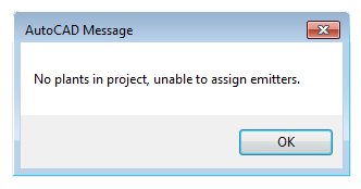 No plants in project, unable to assign emitters