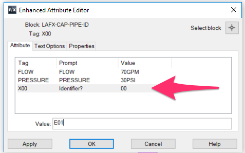 Enhanced Attribute Editor, Identifier? value