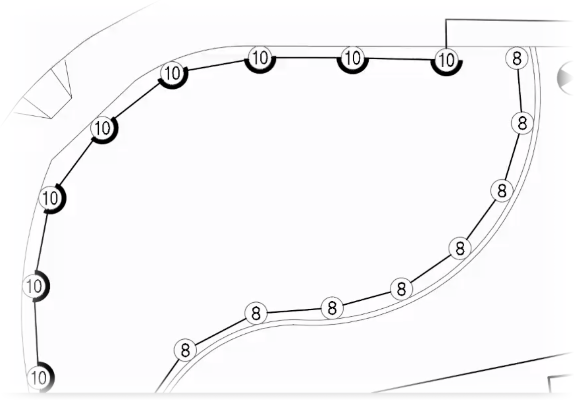 Plot Preview showing numbers appearing correctly within equipment symbols