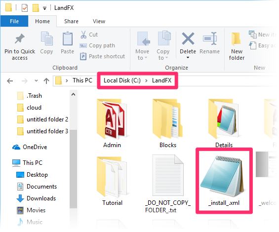 Open your folder