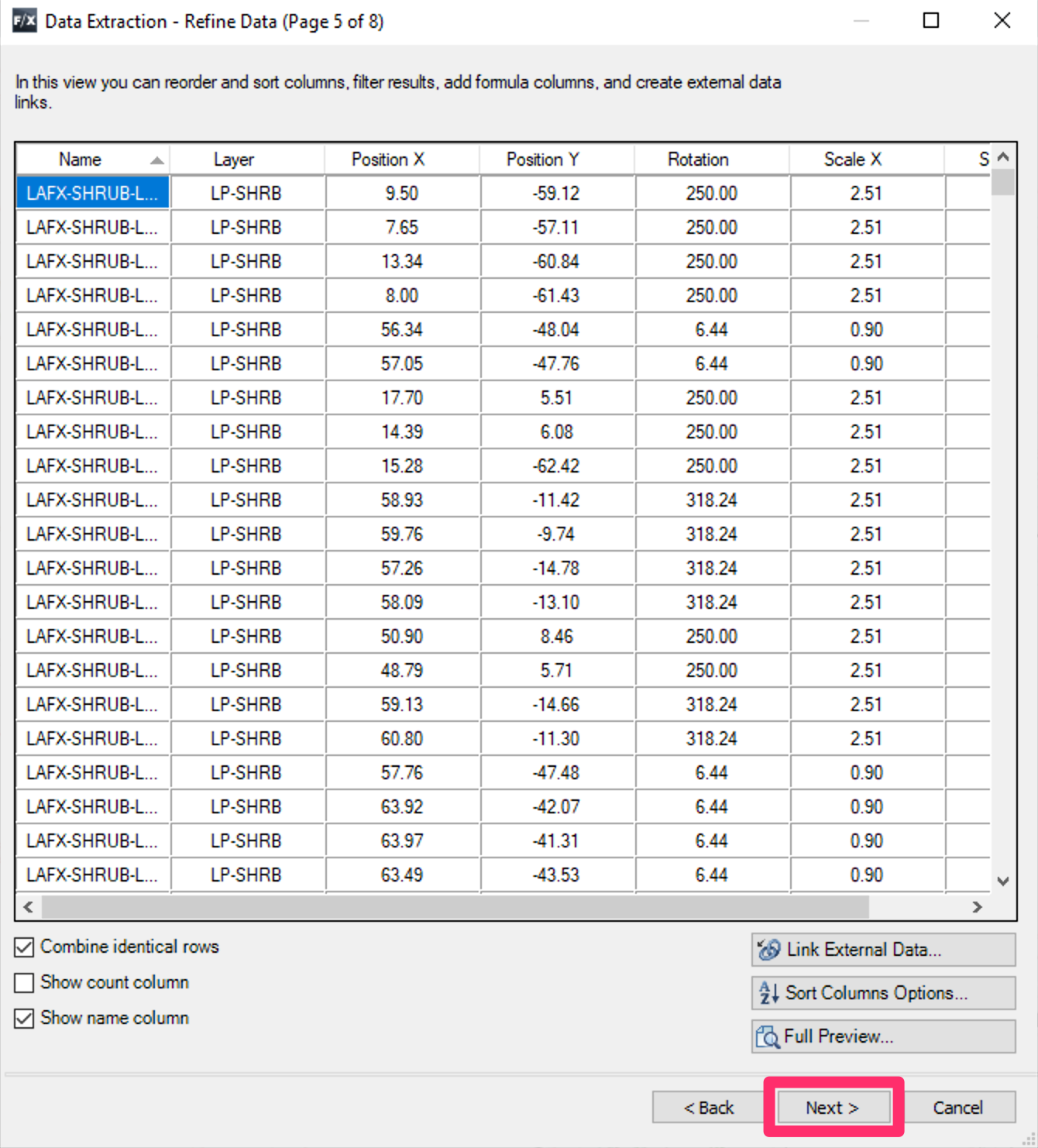 Refine Data