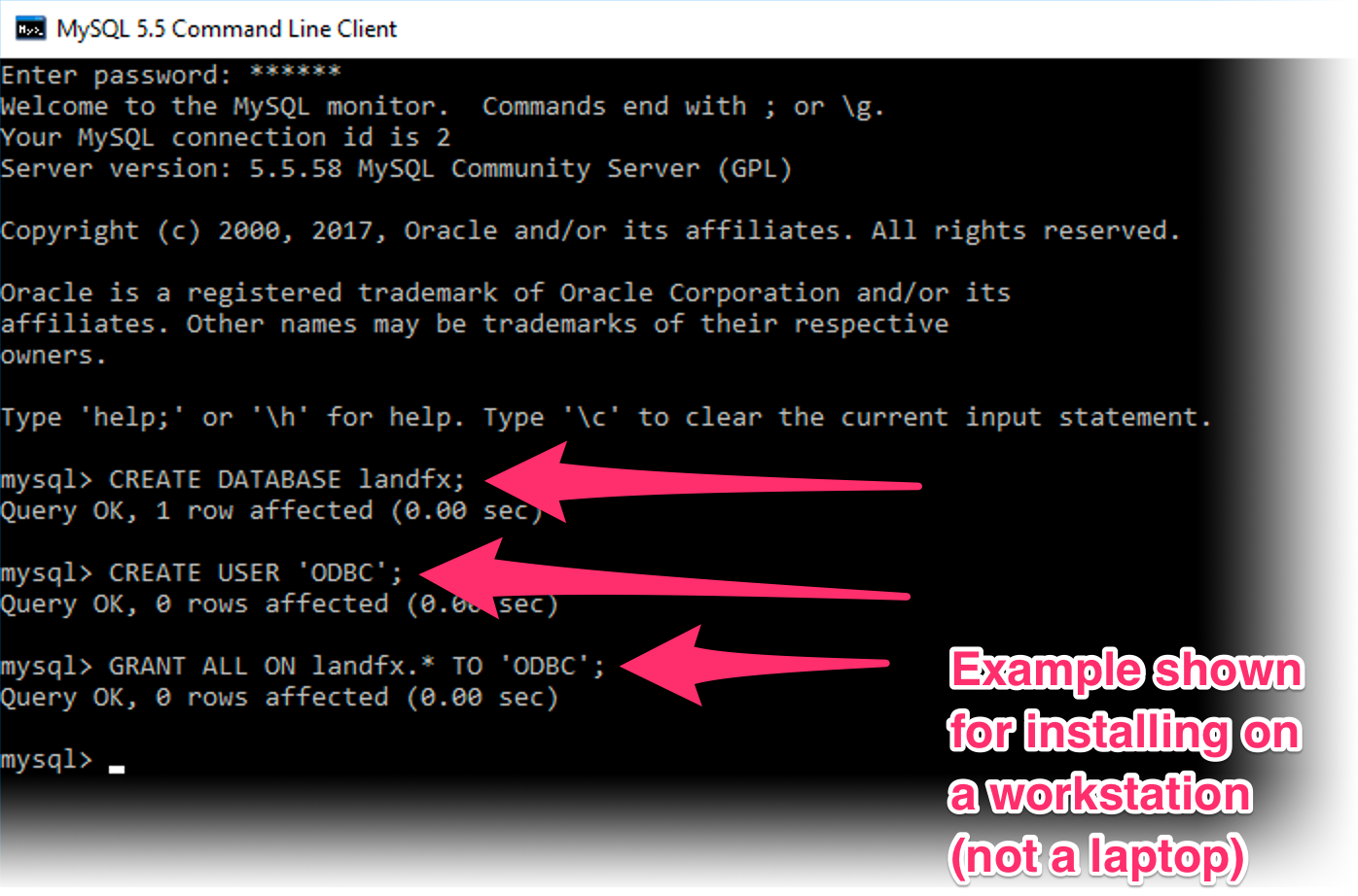 Command prompt commands