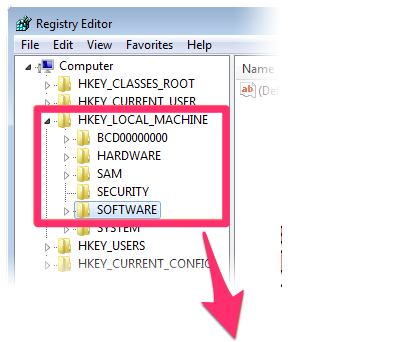 Right-clicking the registry key HKEY_LOCAL_MACHINE\SOFTWARE\Microsoft\Windows\CurrentVersion\Policies\System