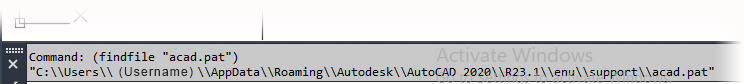 AutoCAD support path