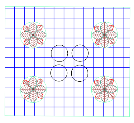 Hatch excluded from shrubs but not from internal objects