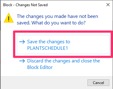 Select the option to save your changes