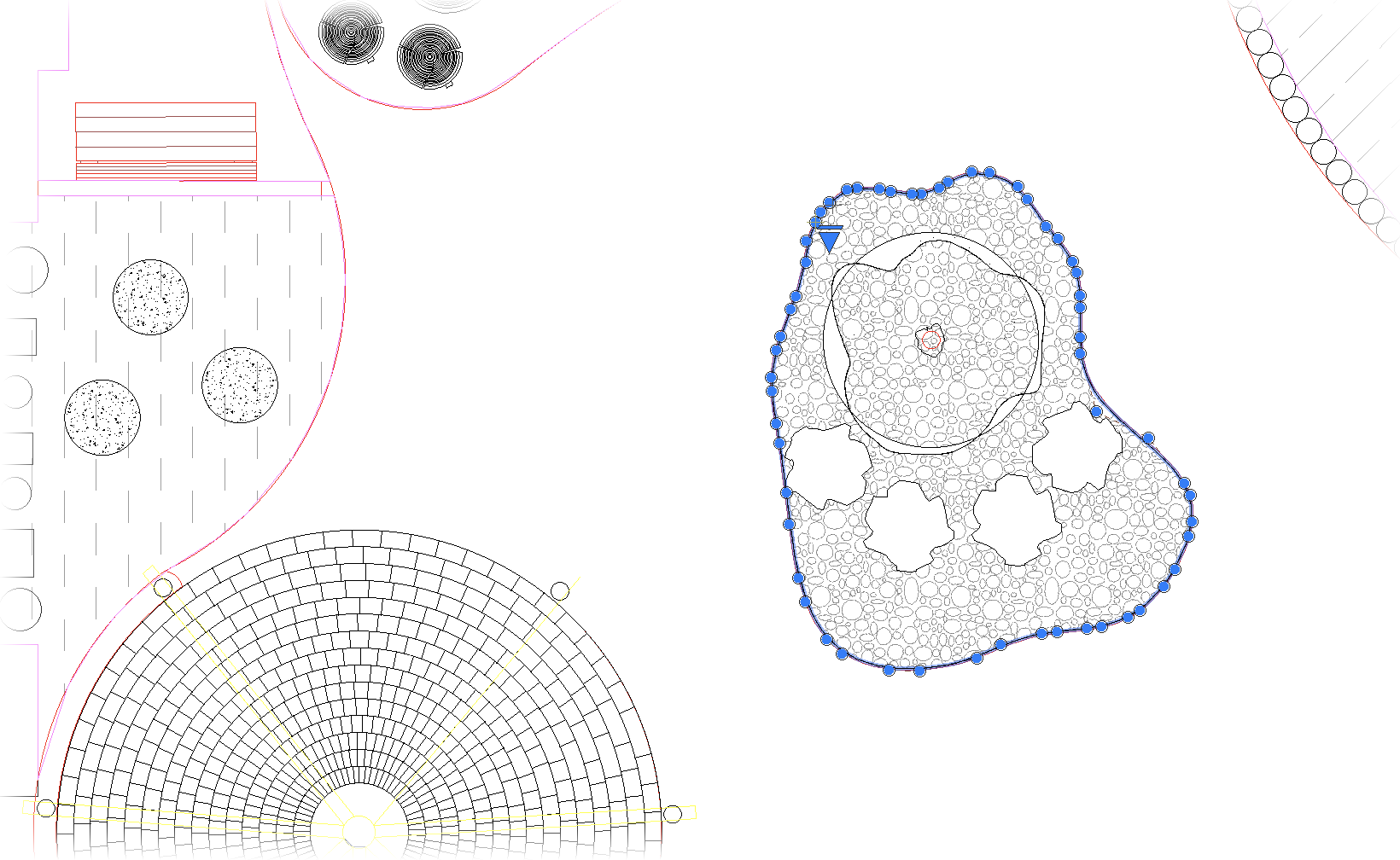 Hatch created using splines