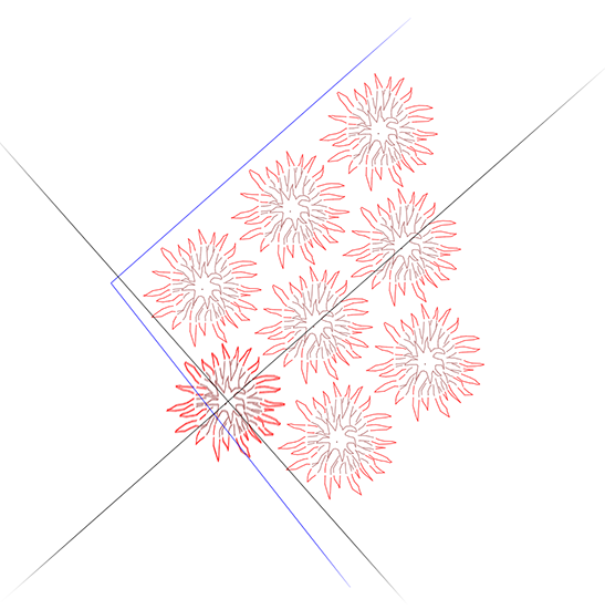 Crosshairs snap to polyline angle