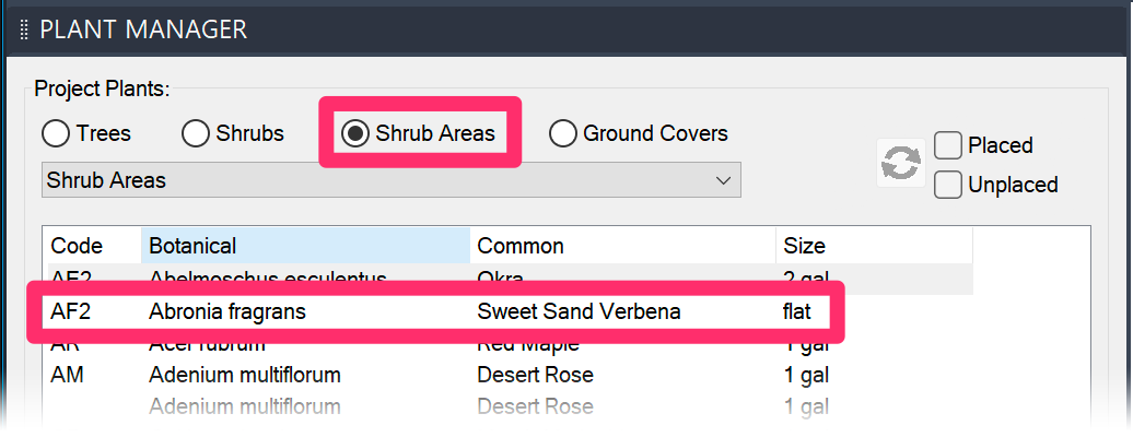 Adding Shrub Areas