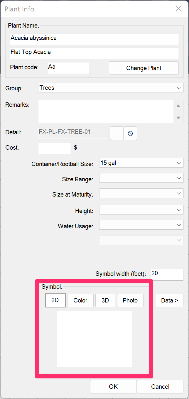 New plant with same symbol as existing project plant imported without a symbol