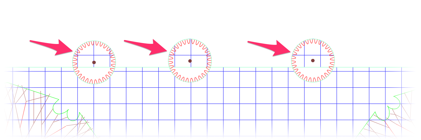 Shrubs partly outside bounding line, Exclude Shrubs applies