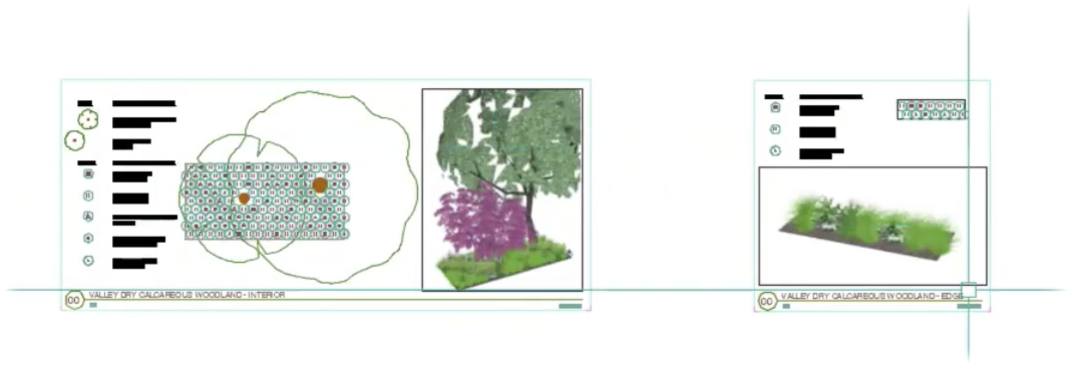 Details showing planting modules