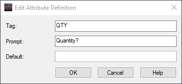 Edit Attribute Definition dialog box