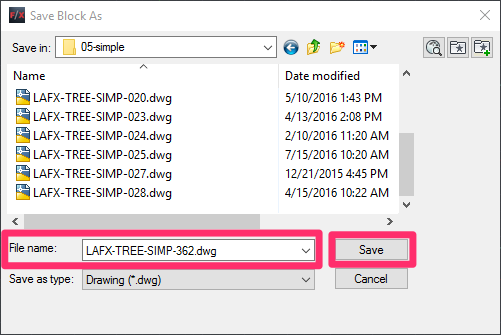 Saving and naming a plant symbol