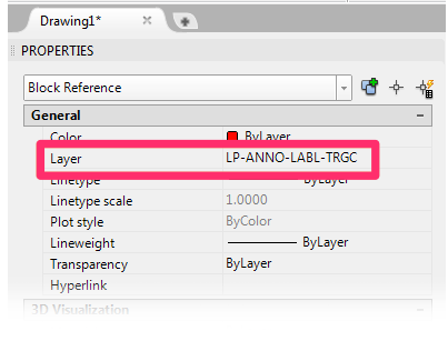 Determining a label's layer in Layers panel
