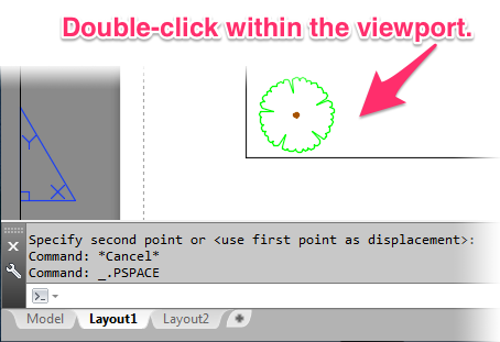 DOuble-click within viewport