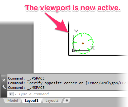 Viewport is now active