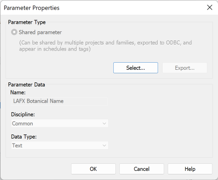 Parameter Properties