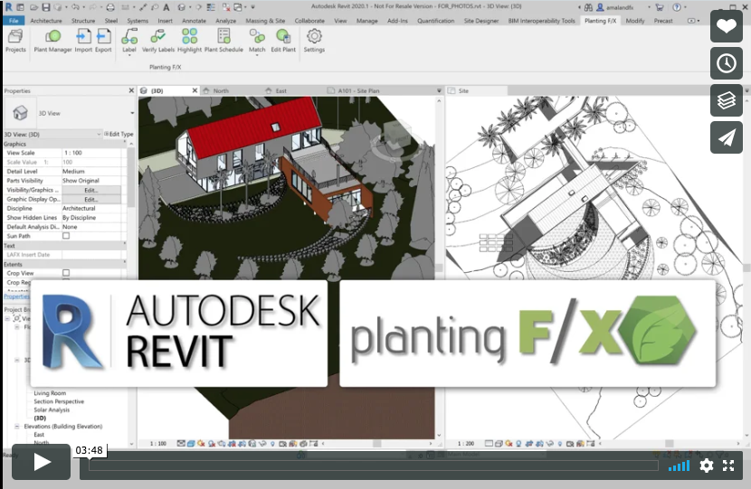 The Planting F/X for Revit Plugin