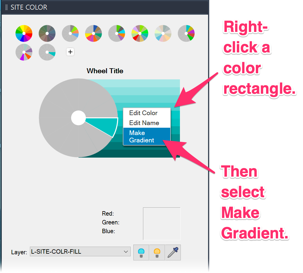 Adding a gradient