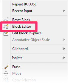 Block Editor menu option