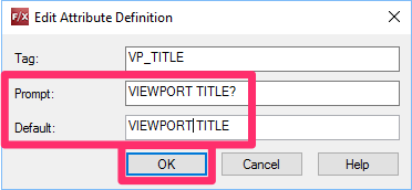 Edit Attribute Definition dialog box