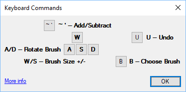 PHatch keyboard commands